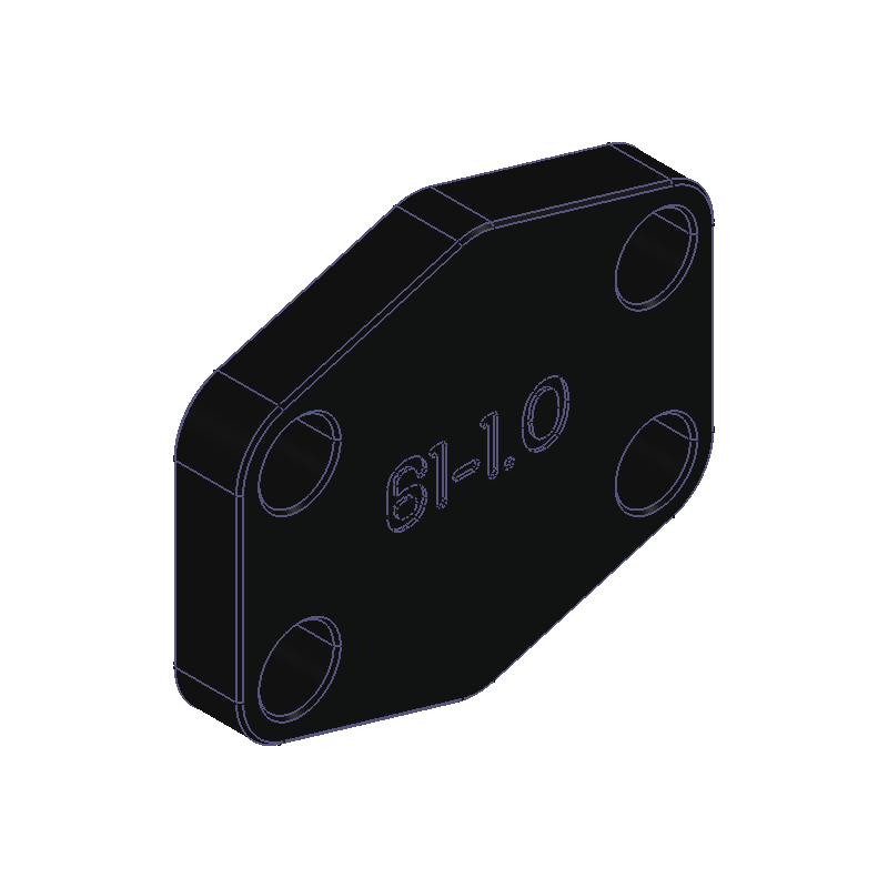 SAE 61 Bolt Cover 1"