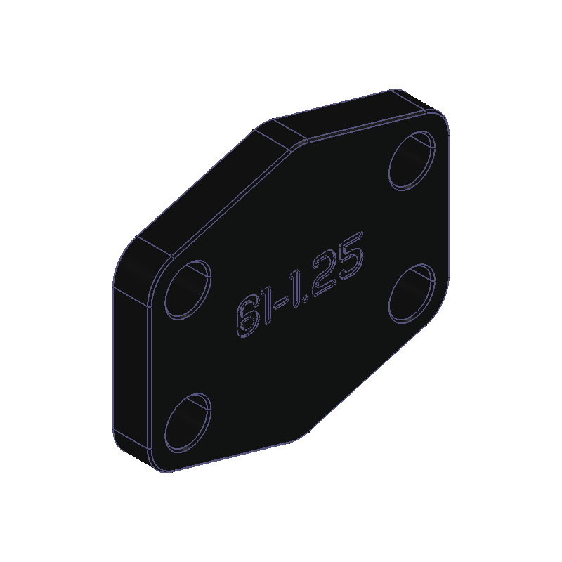 SAE 61 Bolt Cover 1-1/4"