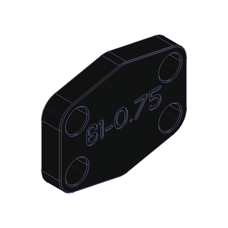 SAE 61 Bolt Cover 3/4"