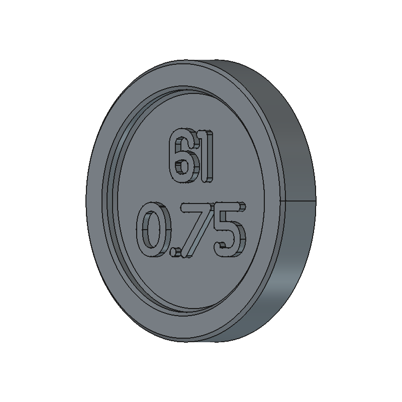 SAE 61 Disk 3/4"
