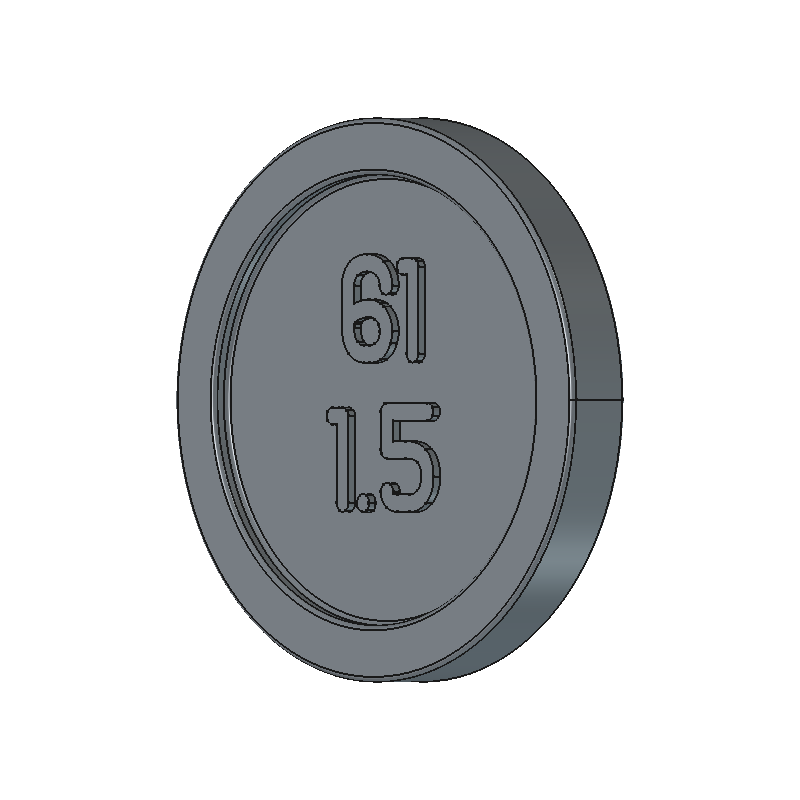 SAE 61 Disk 1-1/2"